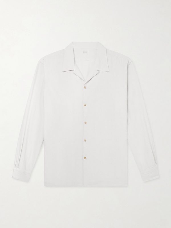 Camp-Collar Silk Shirt Camp-Collar Silk Shirt