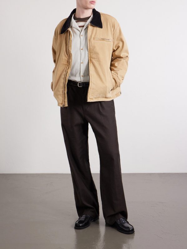 Camp-Collar Silk Shirt - OU Camp-Collar Silk Shirt - OU