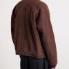 Leather-Trimmed Suede Jacket - BK