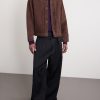 Leather-Trimmed Suede Jacket - OU