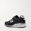 990v4 Suede and Mesh Sneakers - BK 990v4 Suede and Mesh Sneakers - BK
