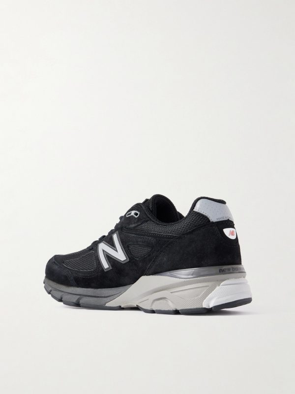 990v4 Suede and Mesh Sneakers - BK 990v4 Suede and Mesh Sneakers - BK