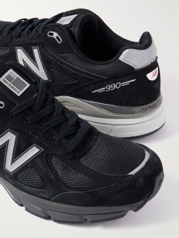 990v4 Suede and Mesh Sneakers - CU 990v4 Suede and Mesh Sneakers - CU