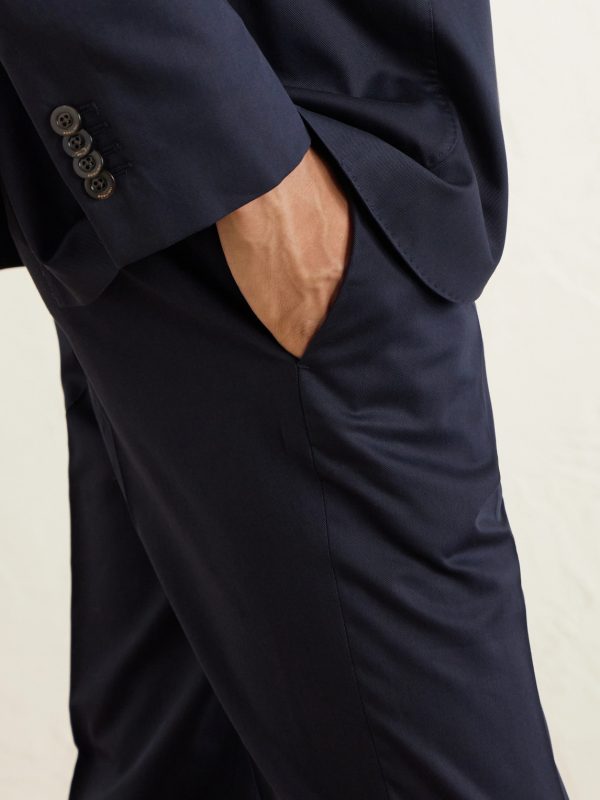 Tapered Lyocell and Cotton-Blend Twill Suit Trousers - CU