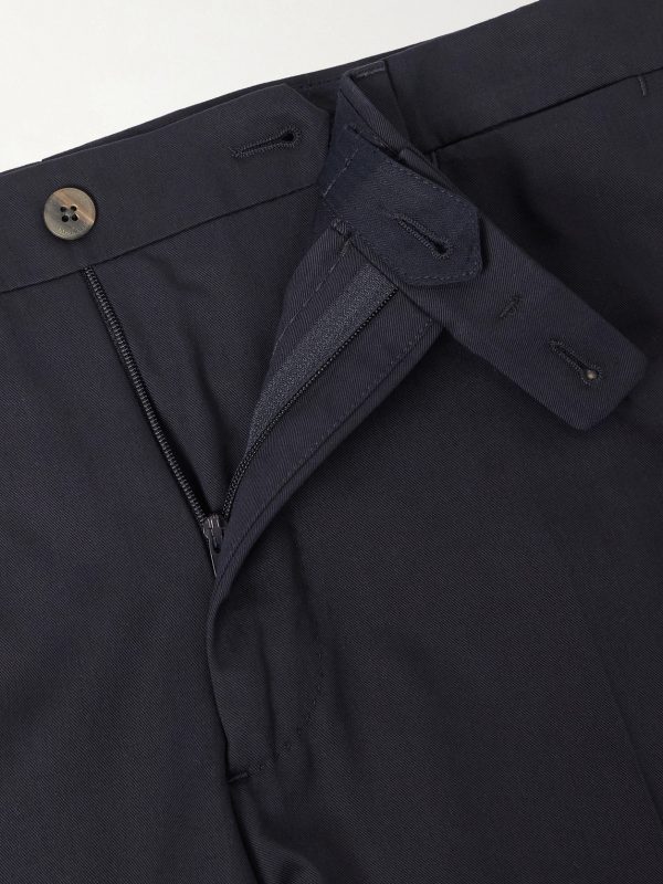 Tapered Lyocell and Cotton-Blend Twill Suit Trousers - E1