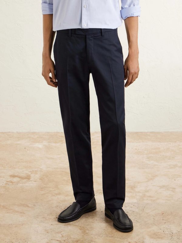 Tapered Lyocell and Cotton-Blend Twill Suit Trousers - FR