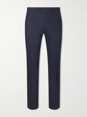 Tapered Lyocell and Cotton-Blend Twill Suit Trousers Tapered Lyocell and Cotton-Blend Twill Suit Trousers