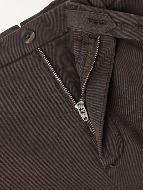 Tapered Cotton-Blend Twill Suit Trousers - E1