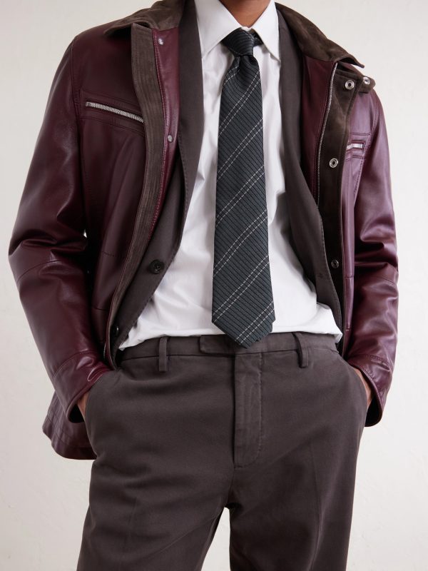Tapered Cotton-Blend Twill Suit Trousers - E2