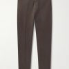 Tapered Cotton-Blend Twill Suit Trousers