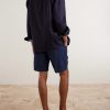 Straight-Leg Cotton-Blend Shorts - BK