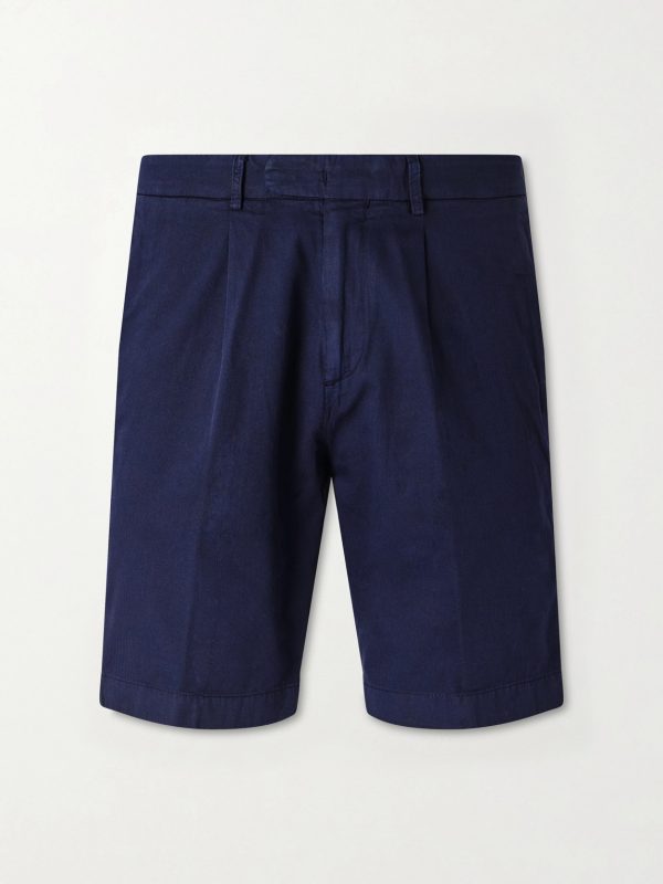 Straight-Leg Cotton-Blend Shorts