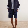 Straight-Leg Cotton-Blend Shorts - OU