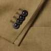 Double-Breasted Linen, Virgin Wool and Mohair-Blend Suit Jacket - E1