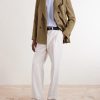 Double-Breasted Linen, Virgin Wool and Mohair-Blend Suit Jacket - OU
