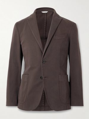 Cotton-Blend Twill Suit Jacket