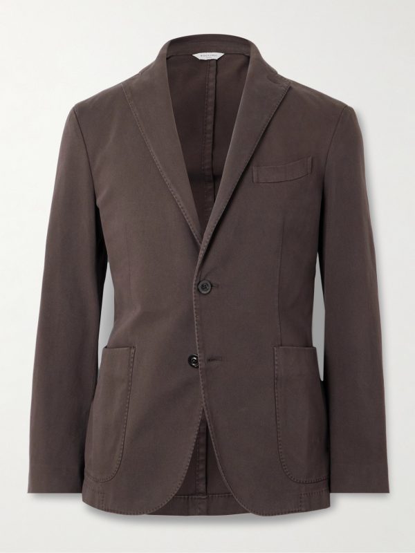 Cotton-Blend Twill Suit Jacket Cotton-Blend Twill Suit Jacket
