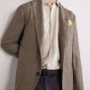 Houndstooth Virgin Wool-Blend Blazer - CU Houndstooth Virgin Wool-Blend Blazer - CU