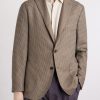 Houndstooth Virgin Wool-Blend Blazer - FR Houndstooth Virgin Wool-Blend Blazer - FR