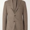 Houndstooth Virgin Wool-Blend Blazer Houndstooth Virgin Wool-Blend Blazer