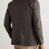 Double-Breasted Virgin Wool-Blend Blazer - BK
