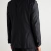 Satin-Trimmed Virgin Wool-Blend Tuxedo Jacket - BK Satin-Trimmed Virgin Wool-Blend Tuxedo Jacket - BK