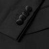 Satin-Trimmed Virgin Wool-Blend Tuxedo Jacket - CU Satin-Trimmed Virgin Wool-Blend Tuxedo Jacket - CU