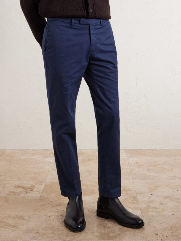 Tapered Cotton-Blend Trousers - FR Tapered Cotton-Blend Trousers - FR