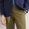 Straight-Leg Cotton-Blend Trousers - E1 Straight-Leg Cotton-Blend Trousers - E1