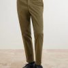 Straight-Leg Cotton-Blend Trousers - FR Straight-Leg Cotton-Blend Trousers - FR
