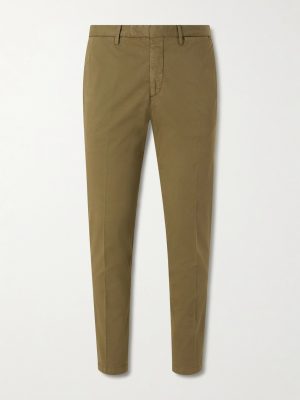 Straight-Leg Cotton-Blend Trousers Straight-Leg Cotton-Blend Trousers