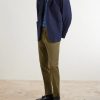 Straight-Leg Cotton-Blend Trousers - OU Straight-Leg Cotton-Blend Trousers - OU
