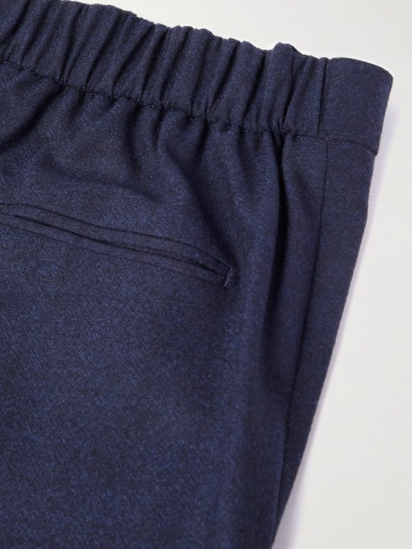 Straight-Leg Virgin Wool-Flannel Trousers - CU Straight-Leg Virgin Wool-Flannel Trousers - CU