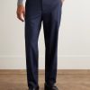 Straight-Leg Virgin Wool-Flannel Trousers - FR Straight-Leg Virgin Wool-Flannel Trousers - FR