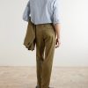 Wool and Linen-Blend Straight Leg Trousers - BK Wool and Linen-Blend Straight Leg Trousers - BK