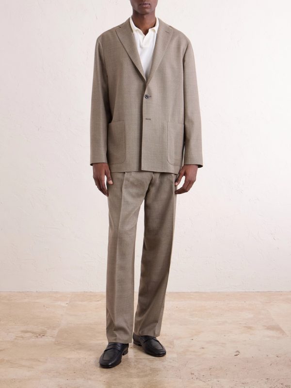 K-Jacket Virgin Wool Suit Jacket - OU
