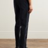 Straight-Leg Garment-Dyed Cotton-Blend Corduroy Trousers - BK Straight-Leg Garment-Dyed Cotton-Blend Corduroy Trousers - BK