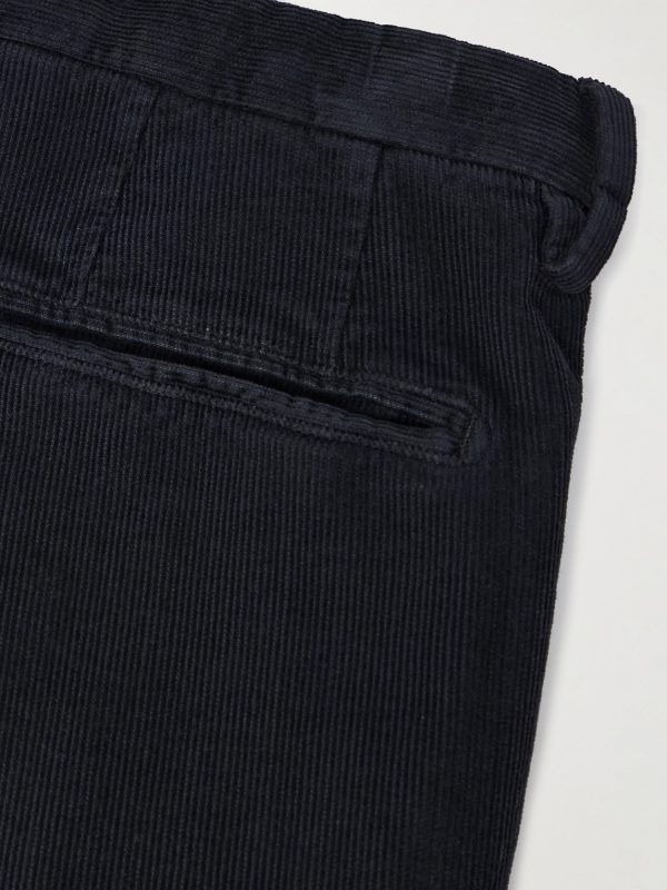 Straight-Leg Garment-Dyed Cotton-Blend Corduroy Trousers - CU Straight-Leg Garment-Dyed Cotton-Blend Corduroy Trousers - CU