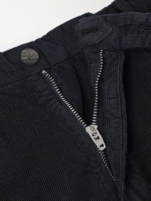 Straight-Leg Garment-Dyed Cotton-Blend Corduroy Trousers - E1 Straight-Leg Garment-Dyed Cotton-Blend Corduroy Trousers - E1