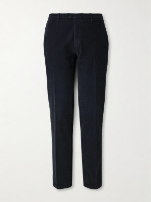 Straight-Leg Garment-Dyed Cotton-Blend Corduroy Trousers Straight-Leg Garment-Dyed Cotton-Blend Corduroy Trousers