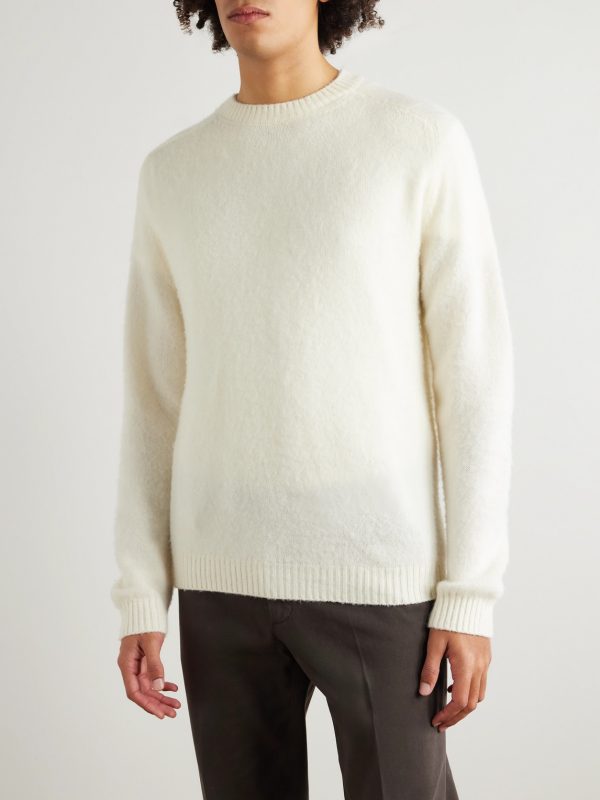 Slim-Fit Wool and Cashmere-Blend Sweater - FR Slim-Fit Wool and Cashmere-Blend Sweater - FR