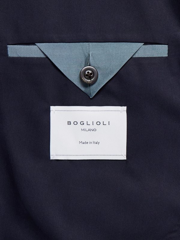 Lyocell and Cotton-Blend Twill Suit Jacket - E1