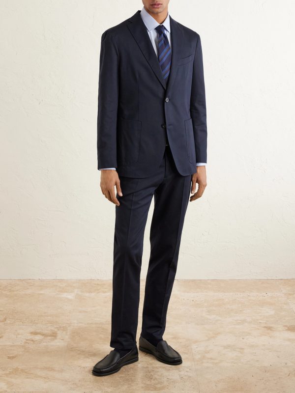 Lyocell and Cotton-Blend Twill Suit Jacket - OU2