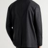 Virgin Wool Blazer - BK Virgin Wool Blazer - BK