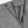 Straight-Leg Virgin Wool-Flannel Drawstring Trousers - E1