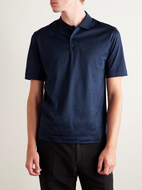 Slim-Fit Cotton Polo Shirt - FR Slim-Fit Cotton Polo Shirt - FR