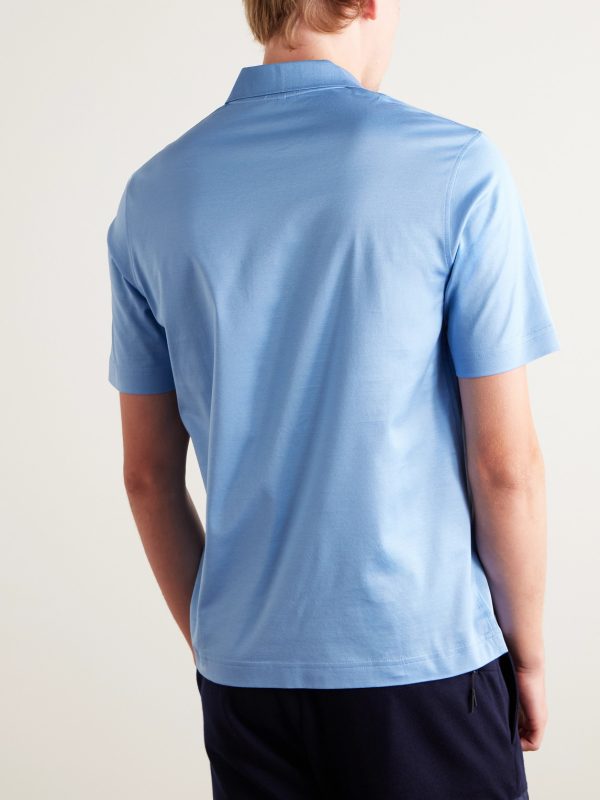Slim-Fit Cotton Polo Shirt - BK Slim-Fit Cotton Polo Shirt - BK