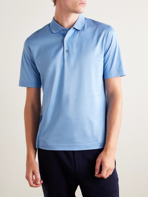 Slim-Fit Cotton Polo Shirt - FR Slim-Fit Cotton Polo Shirt - FR