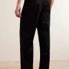 Pleated Cotton Trousers - BK Pleated Cotton Trousers - BK