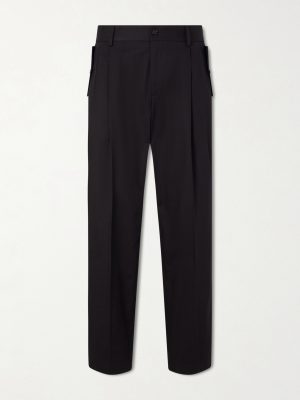Pleated Cotton Trousers